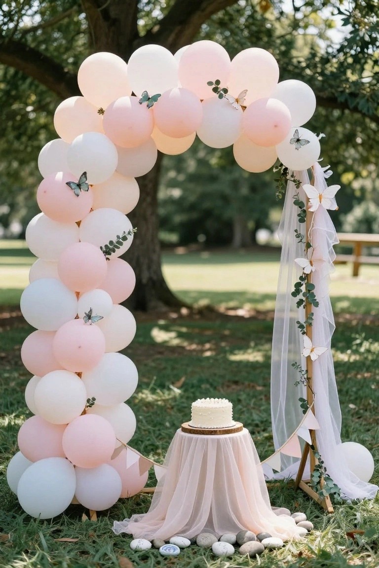 Balloon Arch Cake Backdrop