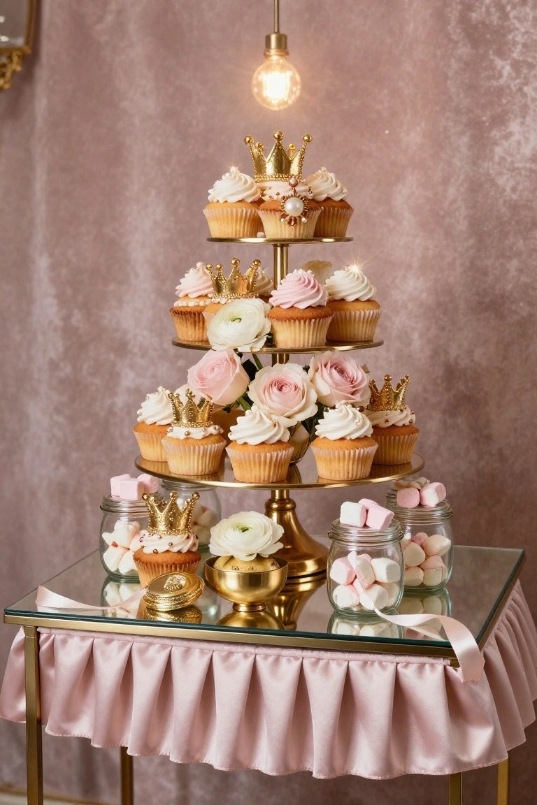 Princess Crown Cupcake Tower