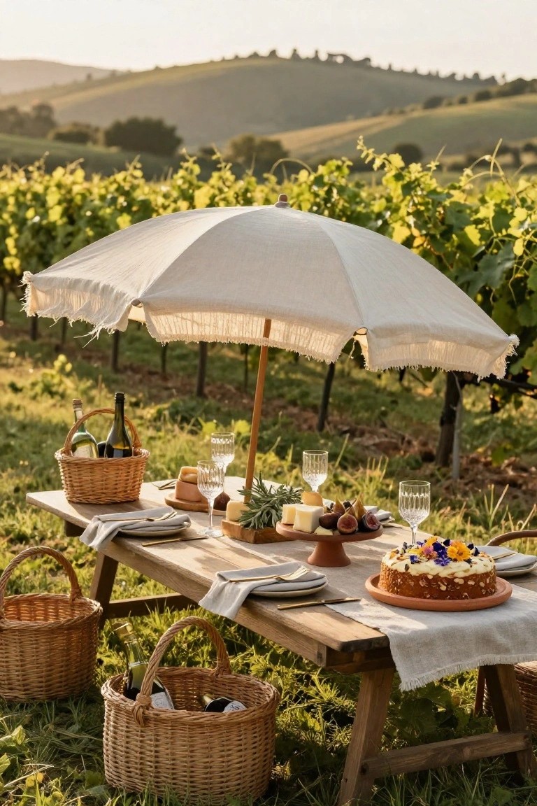 Vineyard Picnic Tablescape