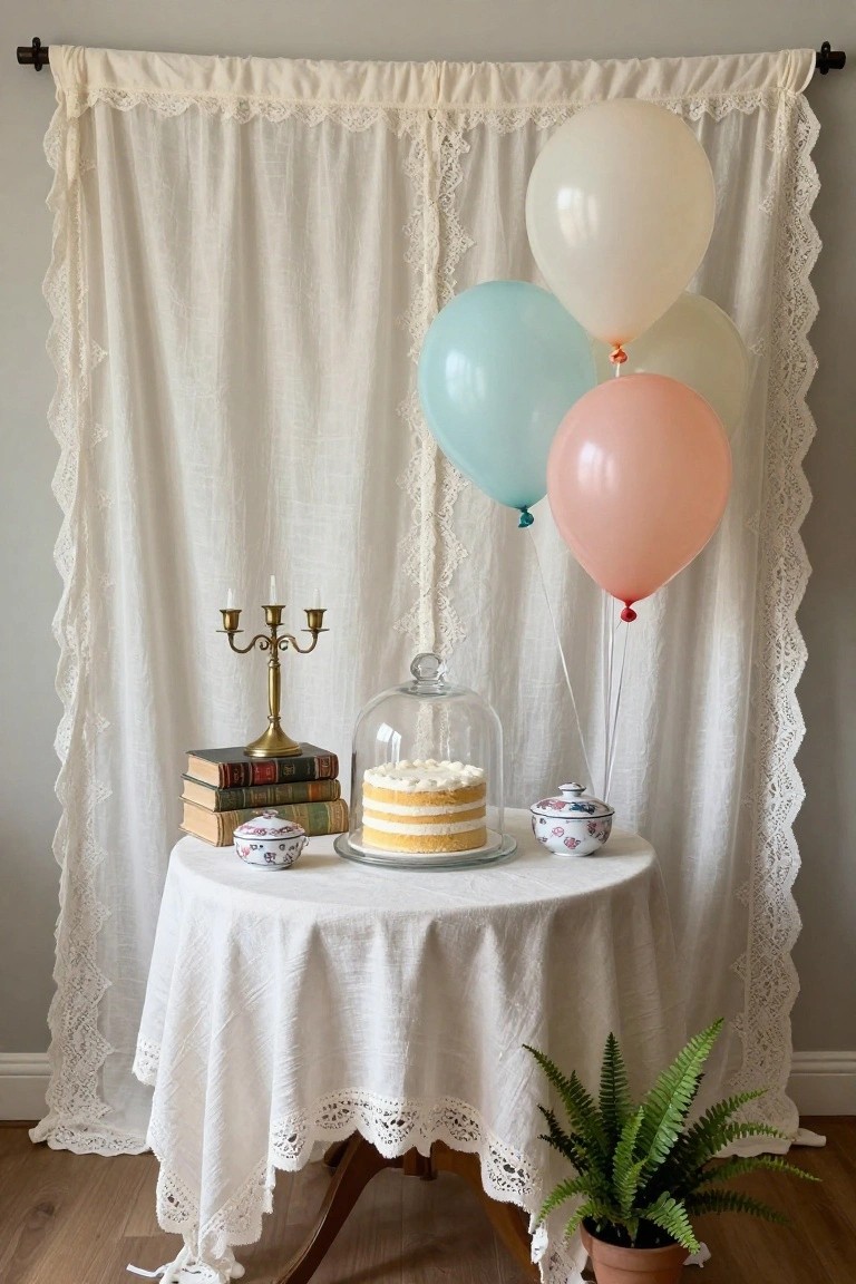 Vintage Glass Cloche Cake Display
